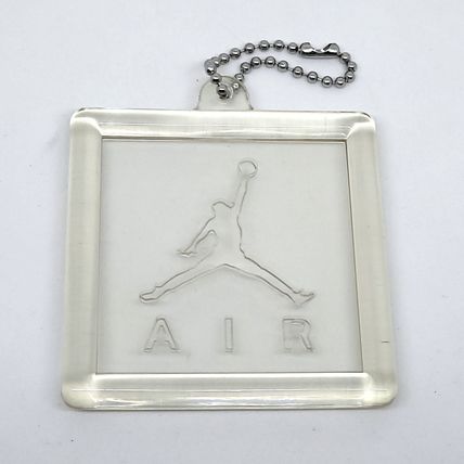 Nike Air Jordan Jumpman Hang Tag Keychain - 2.5" Clear Plastic