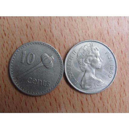 Fiji 1969 10 Cents Coin