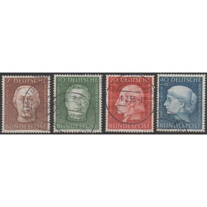 Mi: 200/3 used 1954 Cat € 55