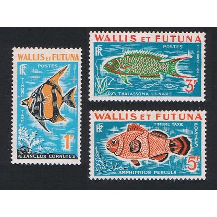 Wallis and Futuna Fish Postage Due 3v 1963 MNH SG#D182-D184 Sc#J37-J39