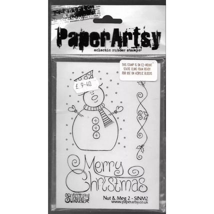 Paper Artsy. Christmas Stamp Set. Stamping Cardmaking Scrapbooking Crafts
