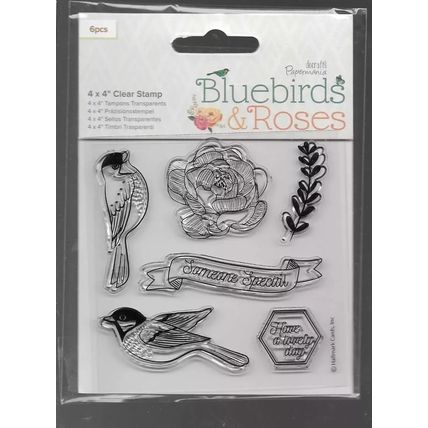 Papermania. Birds Stamp Set. Stamping Cardmaking Scrapbooking Crafts