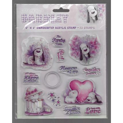 Crafter's Companion. Barkley Stamp Set. Stamping Cardmaking Scrapbooking Crafts
