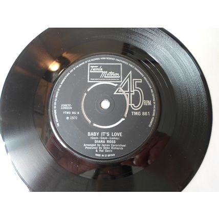 7" 1973.DIANA ROSS . TOUCH ME IN THE MORNING.MOTOWN TMG 861 . BABY ITS LOVE.EXCE