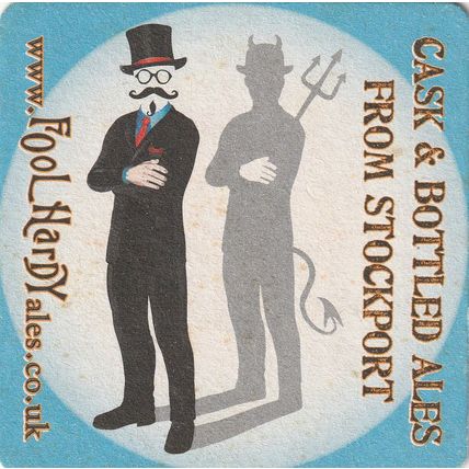 BEER MAT - FOOL HARDY ALES - THE HOPE INN - (Cat No 001) - (2014)