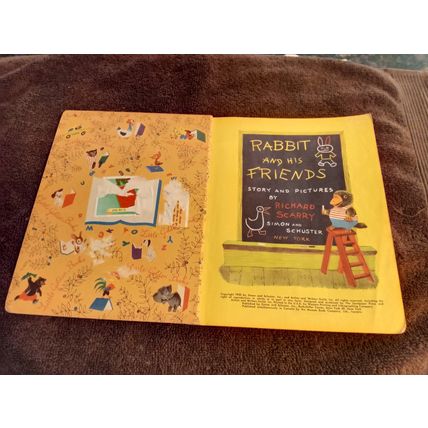 Little Golden Book Rabbit And His Friends By Richard Scarry (A) Edition 1953