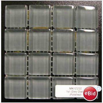 Polished Glass Mosaic - Grey