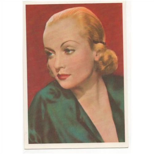 Carole Lombard film star legend postcard from Magna Golden Age