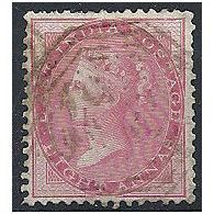 India 1855 SG49 8a Pale Green Fine Used...