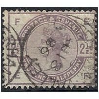 1883 SG190 2 1/2d Lilac Fine Used "EF" . .