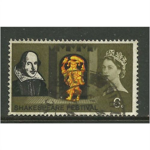 GB 1964 QE2 6d Shakespeare Festival SG 647.(T851 )