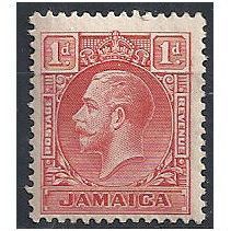 Jamaica 1929 SG108 1d Scarlet Die I Fine Mounted Mint . ..