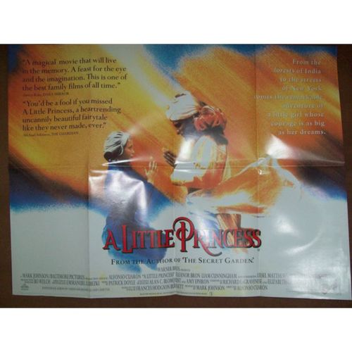 A LITTLE PRINCESS Eleanor Bron, Liam Cunningham 1995 Movie Quad Poster