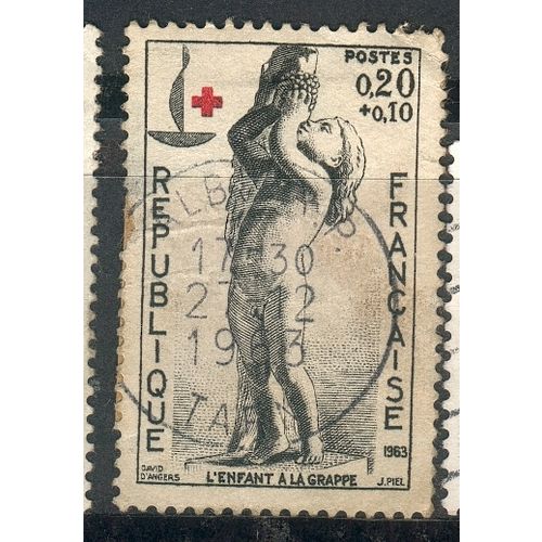 France Stamps 1963 - SG 1593 - 20c + 10c "Child as Pierrot" - used
