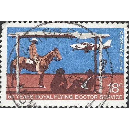 AUSTRALIA, AIR, 50 years flying doctor service, blue 1978, 18c