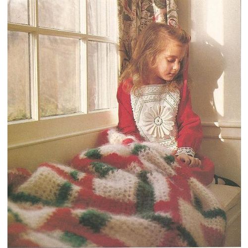 Crochet Afghan Pattern Christmas Plaid Afghan