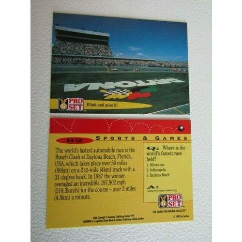 Pro Set 1992 Guinness Book of Records Trade Cards Card Variants (eb2)