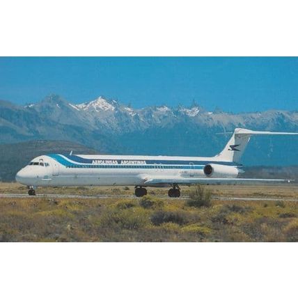 Boeing Douglas MD-88 DC-9-88 Aerolineas Argentinas San Carlos Airport Postcard