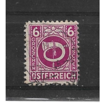Austria.SG910 6g Posthorn (Purple).Fine Used.Aug22