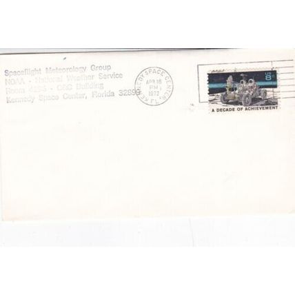 United States 1972 Spaceflight Meteorology Cover Kennedy Space Centre cancel VGC