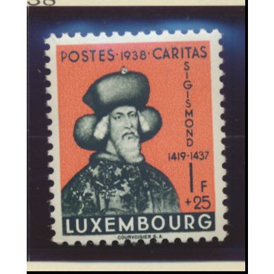 Luxembourg Stamp Scott #B95, Mint Hinged, Hinge Remnant