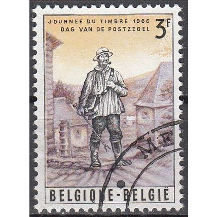 Belgique 1966 Michel 1420 O Cote (2008) 0.25 € Facteur rural Cachet rond