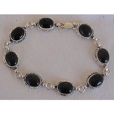 Silver Onyx bracelet