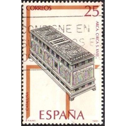 Spain 1991. 25pta Value. Catalan. Arca. Circa S XVII Fine Used