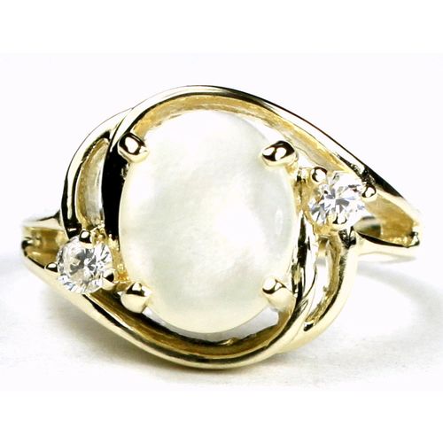 Mother of Pearl, 10KY Gold Ring, R021