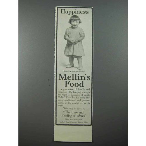 1913 Mellin's Baby Food Ad - Harold Owen Eshelman