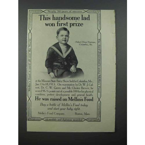 1913 Mellin's Baby Food Ad - Robert Oliver Pearman