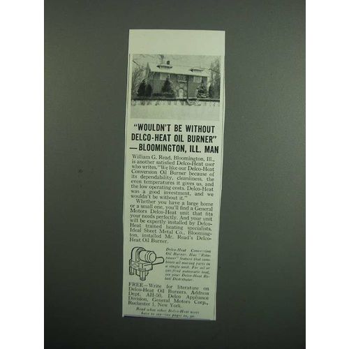 1951 Delco Heat Conversion Oil Burner Ad - Without