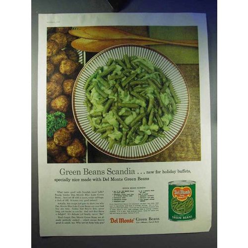 1959 Del Monte Green Beans Ad - Green Beans Scandia