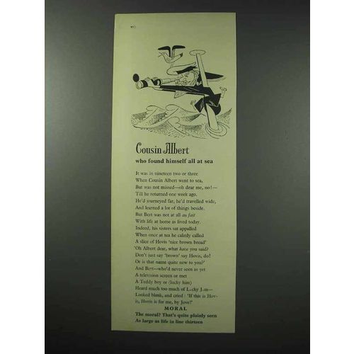 1959 Hovis Bread Ad - Cousin Albert Found at Sea