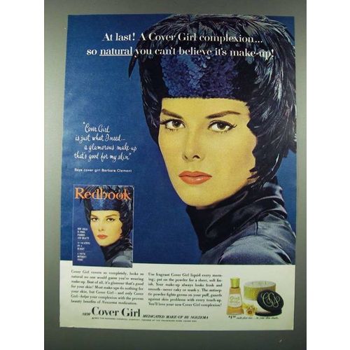 1963 Cover Girl Medicated Make-up by Noxzema Ad - Barbara Clement