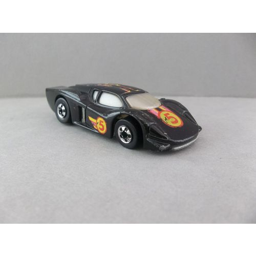 Hot Wheels 1988 Black Silver #5 Racecar