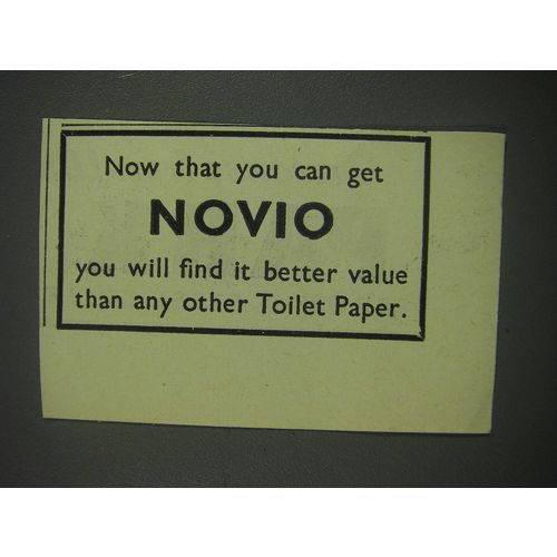 1949 Novio Toilet Paper Ad - Now that you can get Novio you will find it better