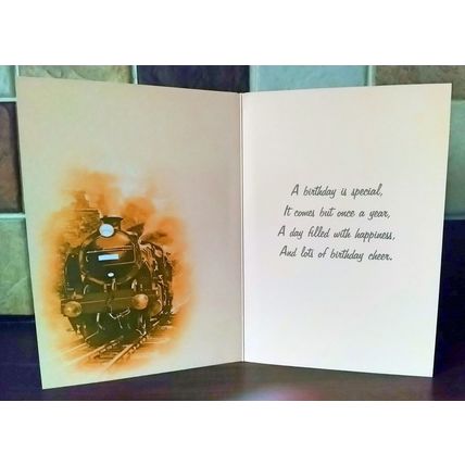 Grandad Birthday Card (Train )007