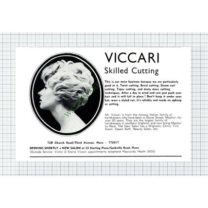 C6218) VICCARI Hair Hairdressers Hove - 1965 Cutting