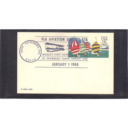 Event Aviation Society UX100 13c Yachting (No Cachet-U/A) CV03727