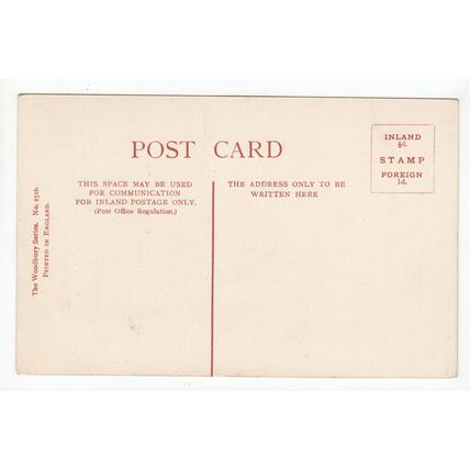 Thoresby Hall House Ollerton Nottinghamshire Postcard Woodbury Series