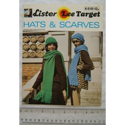 Vintage: Lister Lee Target K619 lady's hats and scarves, DK