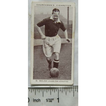 1938 Churchmans Association Footballers No. 46 D. Welsh, Charlton Athletic