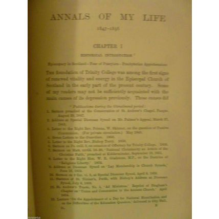 ANNALS OF MY EARLY LIFE by CHARLES WORDSWORTH TWO 2 VOLUME SET 1891 & 1893