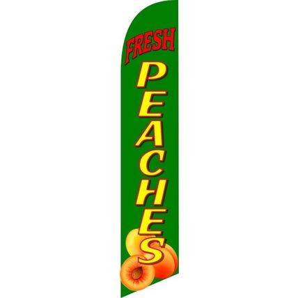 FRESH PEACHES Feather Swooper Flag Banner
