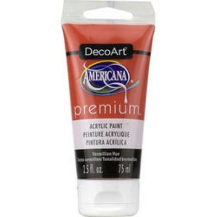 DecoArt® Americana® Premium™ Acrylic Paint: Vermillion Hue Orange, 2.5 ounces