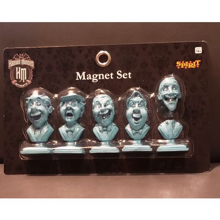 DISNEY PARKS THE HAUNTED MANSION 3D SINGING BUSTS STATUTES RESIN MAGNET SET~NEW~