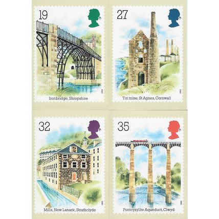 GB 1989 July PHQ M set of 4 Industrial Archaeology