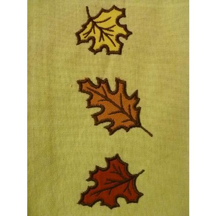 "2 THANKGIVING or FALL GUEST or KITCHEN TOWELS BLESS THIS HOME & AUTUMN LEAVES"