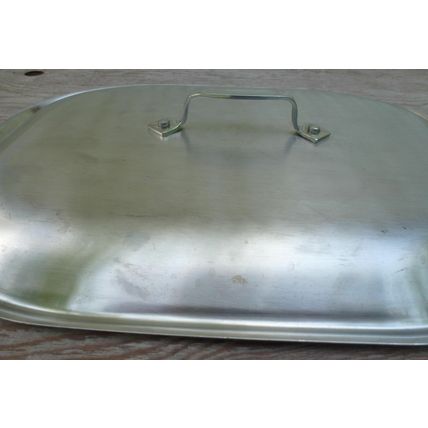 15x11 Stainless Steel Heavy Duty Pan Lid Cover casserole roast chafer oval dish
